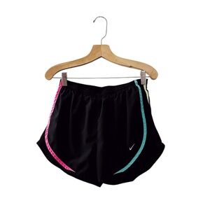 Nike Dri Fit Shorts Neon Stripe Black Athletic Wear